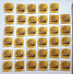 Vintage Animal Stickers African Safari Lion Monkey Crocodile