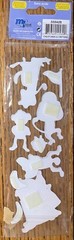 Forever in Time Monkey Around Zoo Animals Bananas Chipboard Scrapbook Stickers