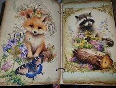 Baby Animals Junk Journals Scrapbook USA Seller
