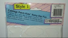 Vtg 1984 Cabbage Patch Kids Stickers Puffy Vinyl Style 1 Rainy Day Fun My House
