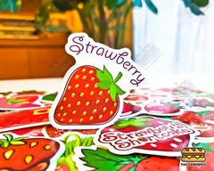 50 pcs «Strawberry» Sticker Pack Kawaii Fruit Chocolate Dessert Strawberry Cake