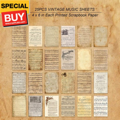 150 Sheets of Scrapbook Paper, Aesthetic Vintage Scrapbooking Supplies Pack, Eph