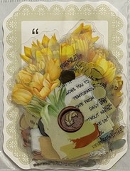 2.5″ Tall PET Stickers for Scrapbooks & Journals – Yellow Tulips – 20 Pieces