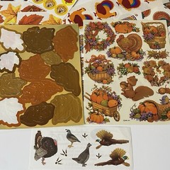 Thanksgiving Stickers Set Hallmark Gibson AGC & More