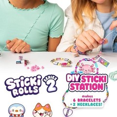 Wearable Sticker Jewelry Kit – 320 Mini Stickers, 6 Bracelets & 2 Necklaces, 100