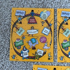 Vintage 80s 1990s American Greetings AGC Hallmark Circus Ring Bravo Stickers Lot