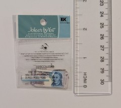 VERY RARE Jolee’s English Pounds Money Currency Mini Scrapbooking Embellishments
