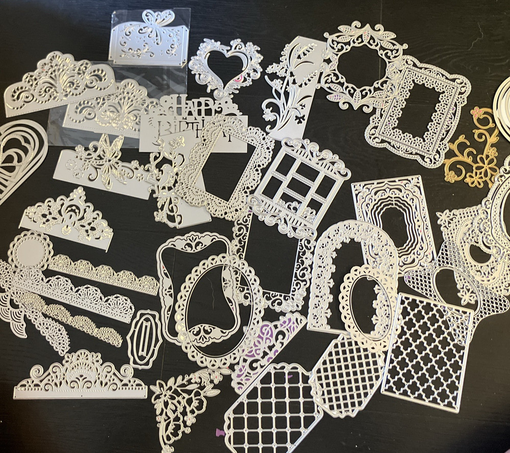 LRG Lot Metal Die Cuts Crafts Card Making Scrapbook Frames Borders