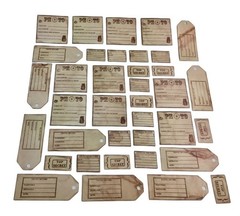 Rustic Kraft Paper Tags For Crafts Scrapbooking 36 Pcs Photo Travel Labels MQ