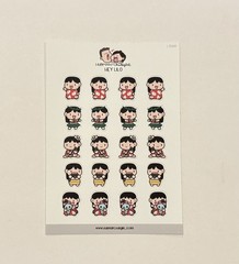 Hubman and Chubgirl Lilo and Stitch Planner Sticker Set of 2 NEW