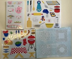 Mrs. Grossman stickers- You Choose -Food Kitchen Cooking Eating Utensils Flowers