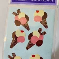 Stickermagic Ice Cream & Fuzzy Ghost Stickers