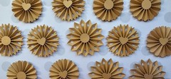 Kraft Paper Rosettes | Kraft Rosette Set | Neutral Flowers | Paper Flowers