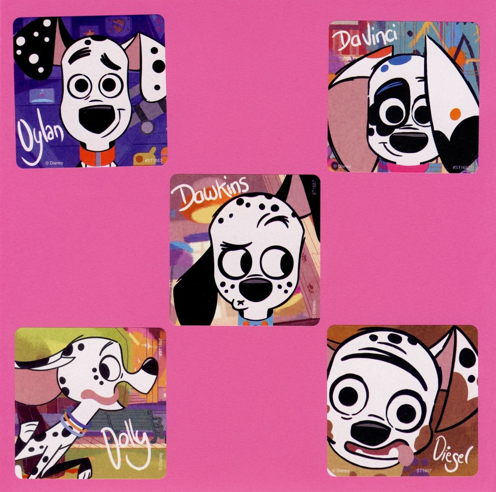 10 101 Dalmatians – Large Stickers – Party Favors – Rewards – Dog, Puppy
