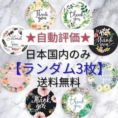 Thank you Sticker 2.5cm (1 inch) 3pc Random – Japan Domestic Shipping Only