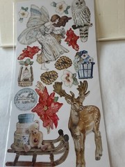 NEW Stamperia Chipboard 3 pk bundle Winter Tales 6×12″ stickers 15 pieces (45)