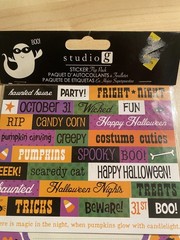 Studio g Flip Pack Halloween Words Letters Numbers Stickers NEW