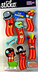 Sticko Bacon Whimsical Pirate Hula Girl Stickers Craft Scrapbooking Journal