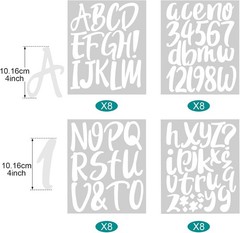 Comprehensive 576 Pcs Sticker Set Vinyl Alphabet Decals Back to School Supplies