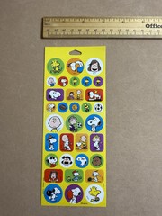 Charles M Schulz Peanuts Characters Snoopy Sticker Sheet Hallmark Stickers Yllw