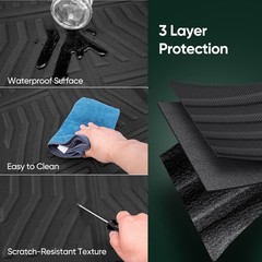 Truck Floor Mats for Toyota Tundra: 2014-2021 (CrewMax Cab Only), Car Accesso…