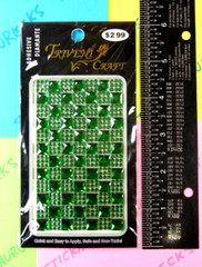 Green Gem Rhinestones Stickers Pack Triveni Craft