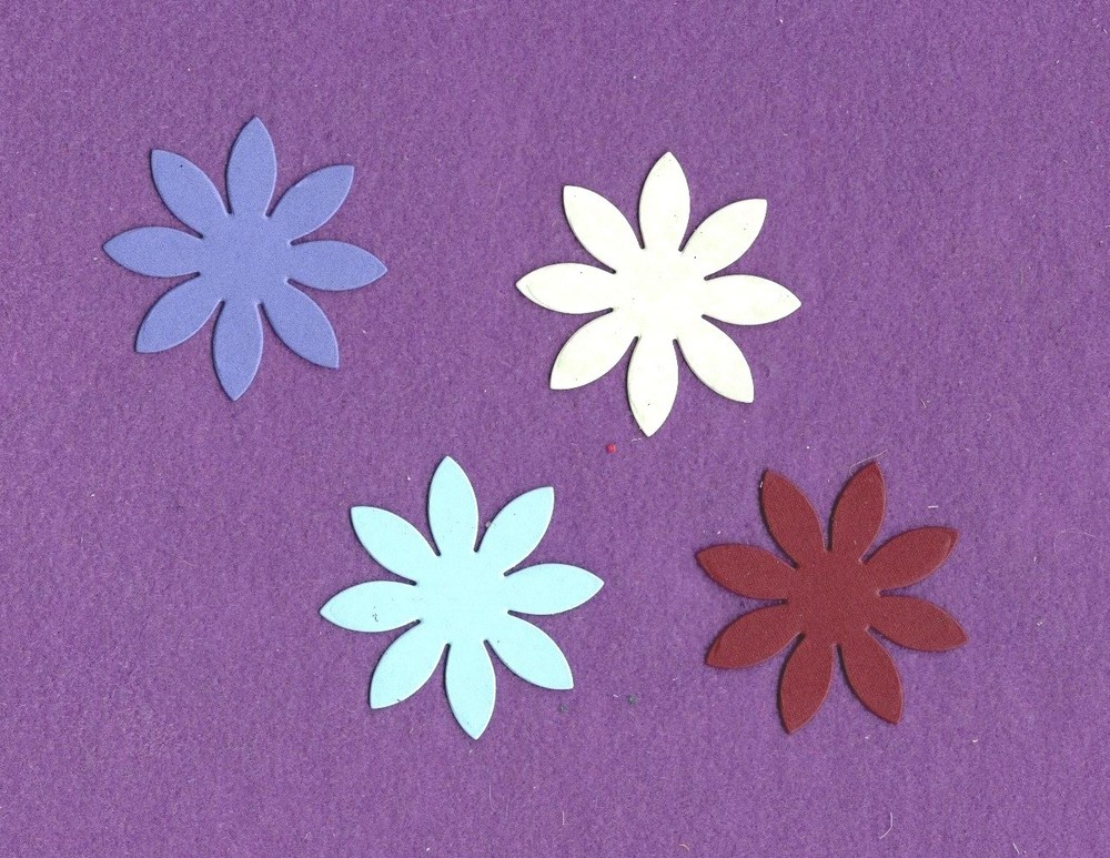 FLOWER # 19 die cuts scrapbook cards
