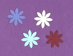 FLOWER # 19 die cuts scrapbook cards