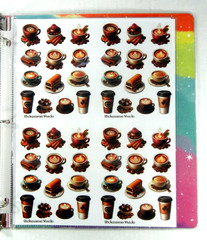 Food & Drink Sticker Binder Full Of Stickers