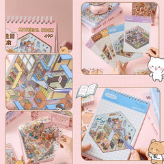 20 in 1 DIY Sticker Book, 3D Scene Stickers – Bakeries, Coffee Shops, Restaurant