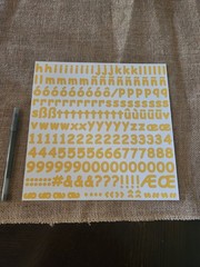 Creative Memories~Large Sunflower Sassy ABC/123 Stickers