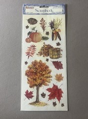 Large Sheet Of Autumn/Fall Themed Stickers~Includes 19 Stickers, New In Package
