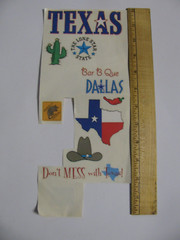 Mambi TEXAS Scrapbook Stickers 1 Sheet