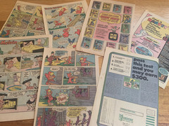 20 Page Casper & Wendy Vintage Comics Paper Pack – scrapbooking ephemera