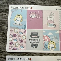 TheCoffeeMonsterzCo Alice in Wonderland Planner Set We found Wonderland TCMC