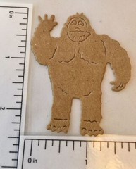 Bigfoot * Yeti * Sasquatch Die Cuts * Set of 18 * White or Kraft Cardstock