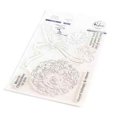 PINK FRESH – CLEAR ACRYLIC STAMPS – FLORAL BAUBLES