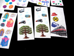 Creative Memories, Stickers Travel, Airplane, Train, Camping, Vacation, Confetti