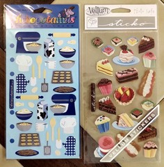 Lot (16 pcs) STICKOPOTAMUS Baking, Groceries, Pizza, Fast Food Binder Stickers