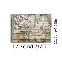 6pcs Steampunk Scrapbooking Embellishments. Journaling, DIY Crafts. Size 4×6.