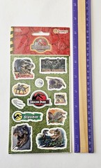 Vtg Sandylion Stickers LOT Jurassic Park 3 NIP Dinosaurs T-Rex Raptor Dino