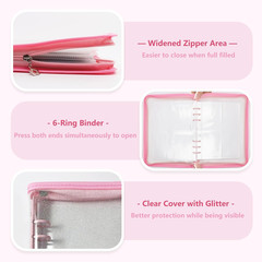 Sticker Storage Organizer Binder A5 Reusable Sticker Book Collecting Holder