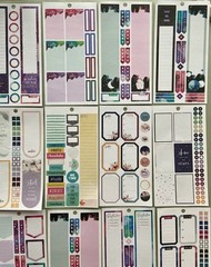 Lot Of 40 Sheets Happy Planner Complete & Incomplete! #4
