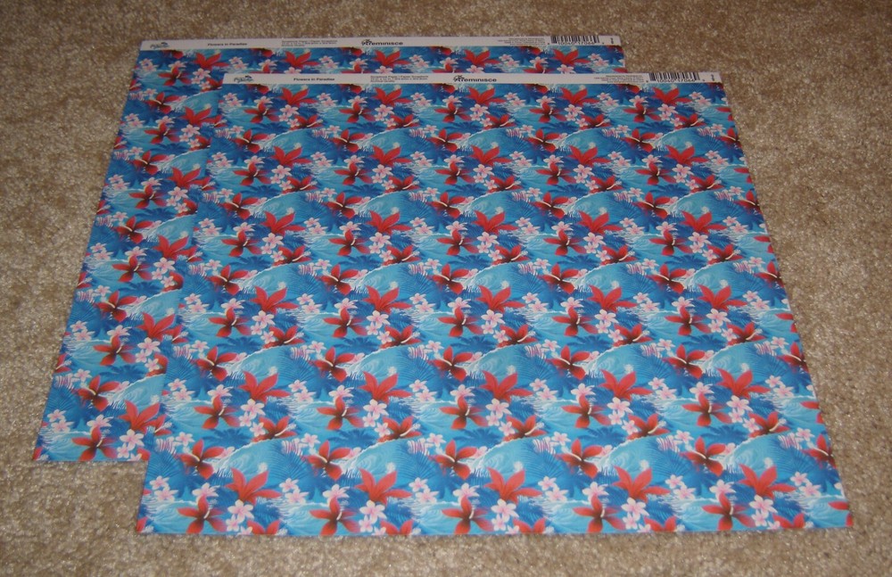 Reminisce Design 12×12 Double Sided Paper (2) ~ Vintage Paradise…..Flowers