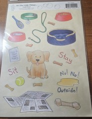 It’s the little things stickers NEW PUPPY toys bed bowl leash bone…