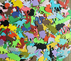 Grab bag lot of animal shapes cut outs card making Scrapbooking 325 pcs
