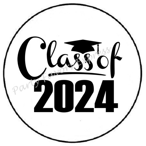 CLASS OF 2024 GRADUATION ENVELOPE SEALS LABELS STICKERS PARTY FAVORS