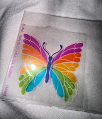 Hambly Studios Prismatic Glitters Shimmers Bright Rainbow Butterfly Sticker 80’s