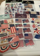Lot Of 8 JOLEE’S BOUTIQUE Sticko Scrapbooking Sticker JULY 4 PATRIOTIC USA New!