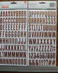 IMPRINT Glitter Boo COPPER APRICOT & WHITE, Av 30mm H & 3-15mm Wide Choice L4L